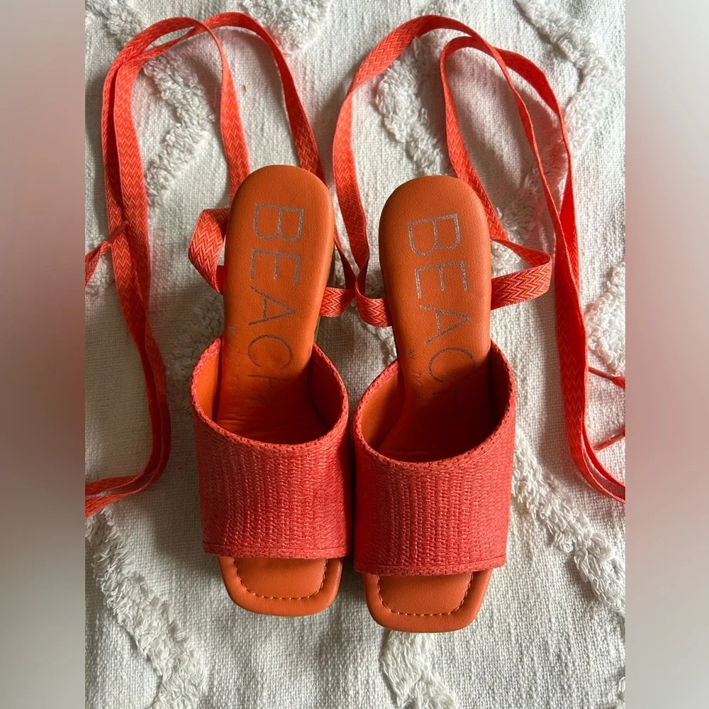 Anthropologie Matisse Coral Platform Sandals - Picture 3 of 7